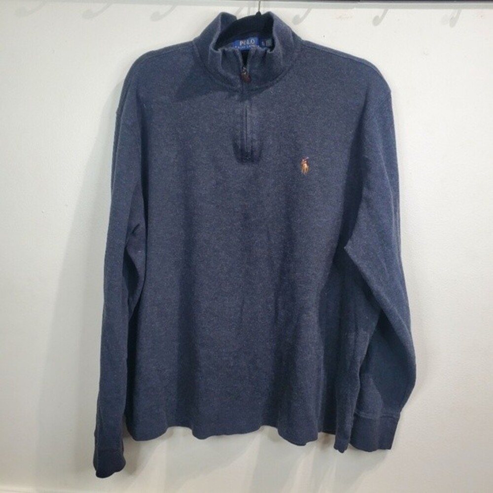 Polo Ralph Lauren ¼ zip pullover cotton sweater size xl